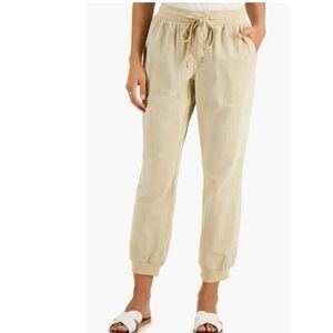 $49.50 Style&co Women’s Petite Mid-rise, Comfort Waist Jogger Pants, Safary, PP